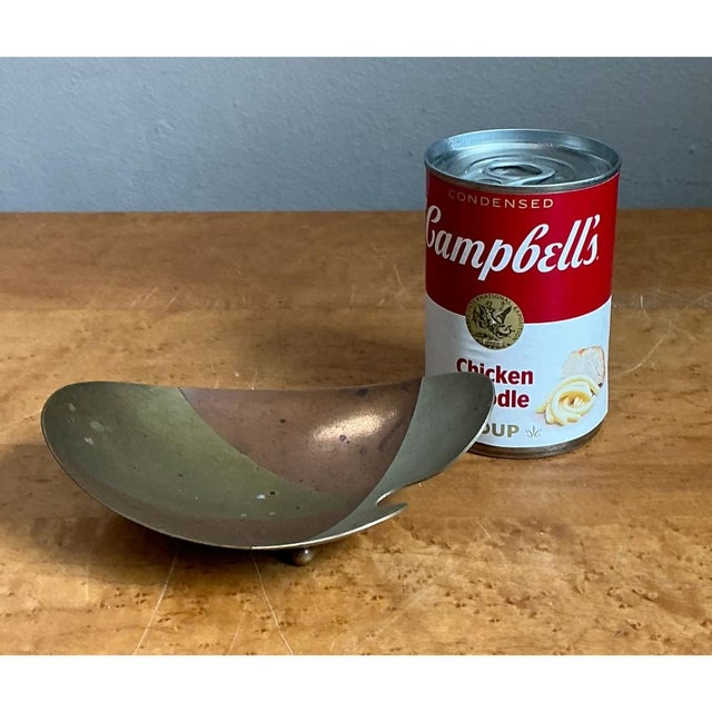 Vintage Abstract Metal Palette Bowl For Sale In West Palm - Image 6 of 12
