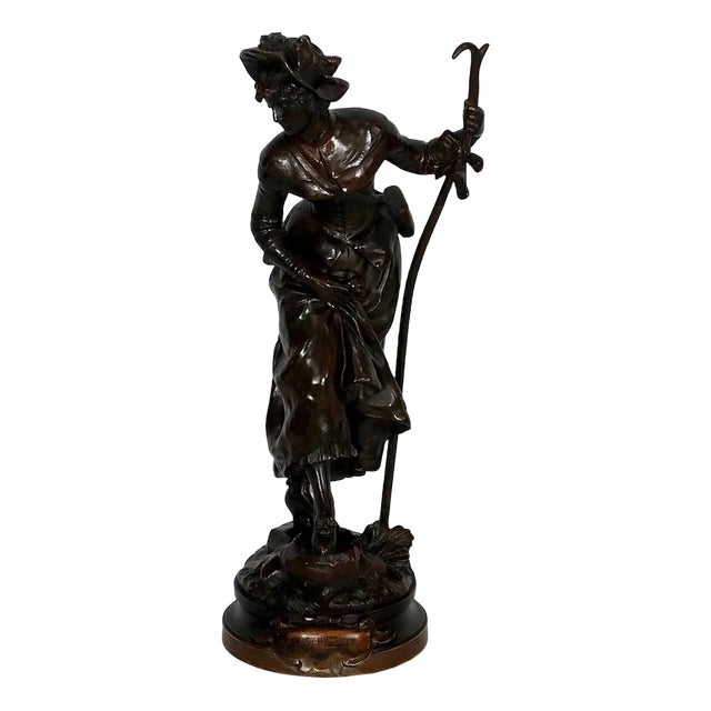 A.Gaudez, Miss Helyett, Late 19th Century, Bronze For Sale