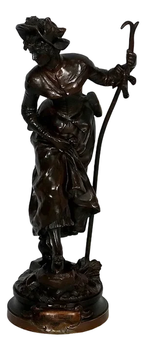 A.Gaudez, Miss Helyett, Late 19th Century, Bronze