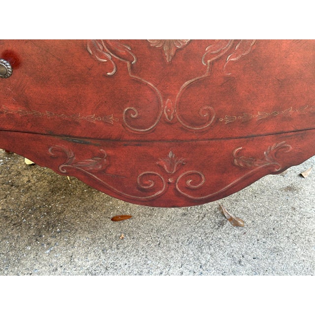 Paint Decorated Bombe Chest For Sale - Image 11 of 12