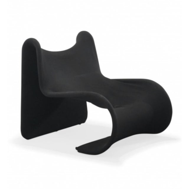 Black Black Tormentia Lounge Chair by Enrico Cesana for Busnelli, 1970 For Sale - Image 8 of 8