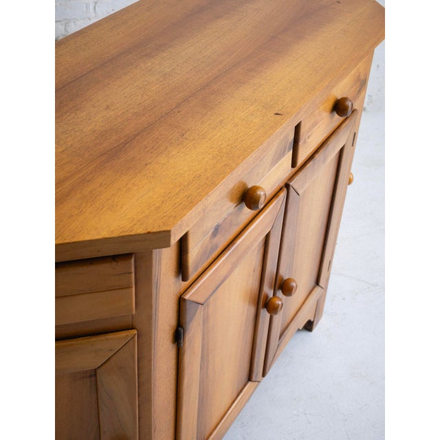 Brown Mid Century Tuscan Style Credenza For Sale - Image 8 of 13