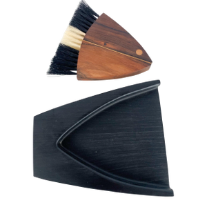 Vintage Mid Century Danish Laurids Lonborg Rosewood Acrylic Crumb Fish Brush