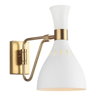 Ellen DeGeneres by Visual Comfort Studio Joan Task Sconce, White For Sale