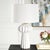 Kenneth Ludwig Chicago Wrenley Ridged White Table Lamp For Sale - Image 4 of 7