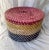 Mexican Vintage Med. Size Straw Coiled Multi-Color Basket For Sale - Image 3 of 8