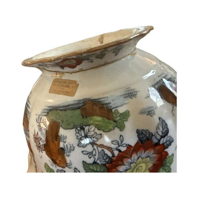Antique Ashworth Bros. Hanley Ironstone Jardinière – Santini Bros. Provenance, c.1890 For Sale In West Palm - Image 6 of 7