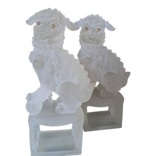 Dransfield & Ross Clear Resin Napkin Holders- a Pair For Sale