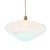 Blue 1980s Art Deco Memphis Streamline Sky Blue Art Glass Chandelier Pendant Light For Sale - Image 8 of 9