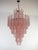 Large Vintage Italian Murano Glass Chandelier with 85 Glass Pink Petals Drop, 1990 For Sale - Image 15 of 15