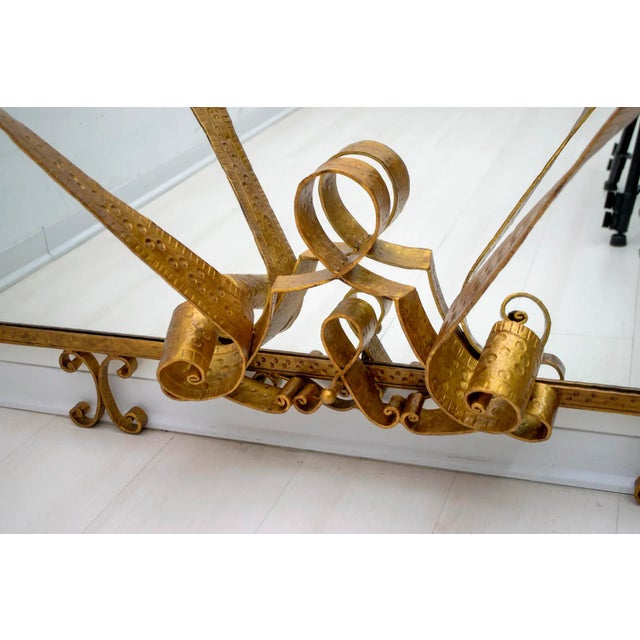 Italian Mirrored Glass and Wrought Iron Dressing Table by Pier Luigi Colli, 1950s For Sale - Image 14 of 17