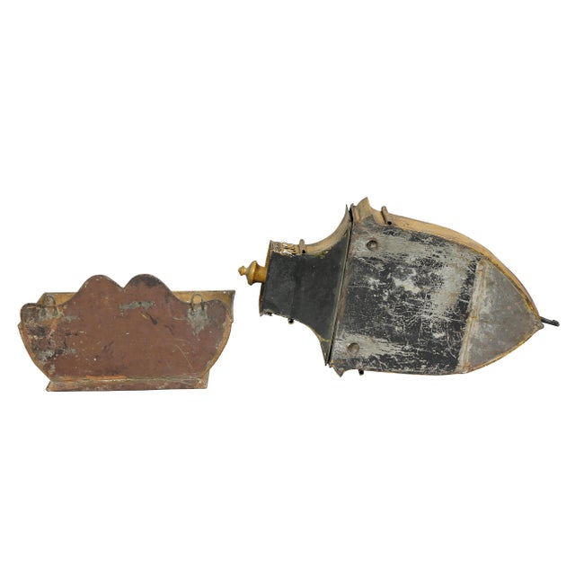 French French Empire Yellow Tole Lavabo For Sale - Image 3 of 13