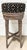 Maison Jansen Louis XVI Style Swivel Barstool.