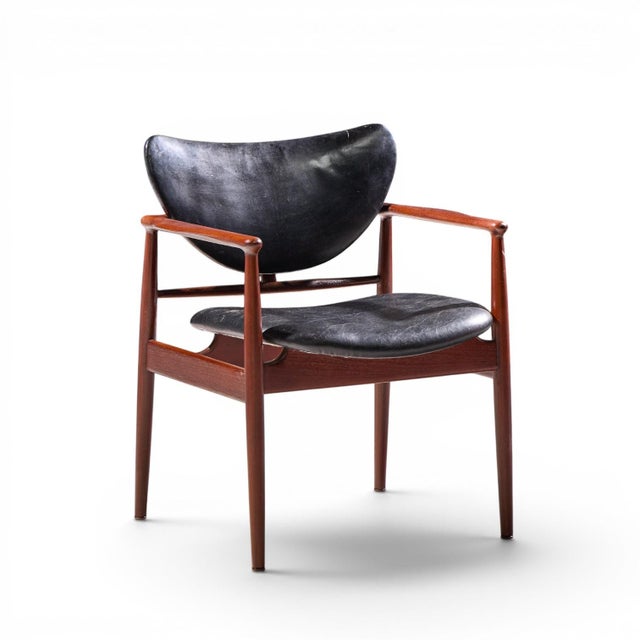 Niels Vodder Finn Juhl for Niels Vodder Model Nv-48 Mid Century Danish Teak Lounge Chairs - Pair For Sale - Image 4 of 12