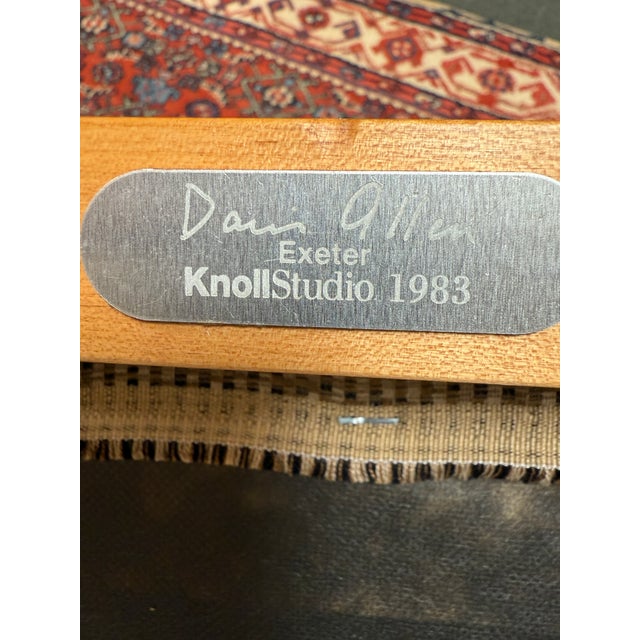Wood David Allen for Knoll Studio Exeter Arm Chair For Sale - Image 7 of 12