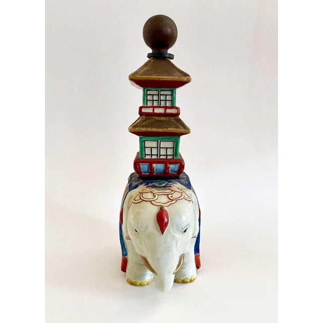 Vintage Pagoda Elephant For Sale - Image 4 of 7