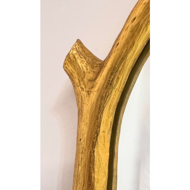 Gold Leaf 23.5 X 46" Twig Mirror For Sale - Image 6 of 14