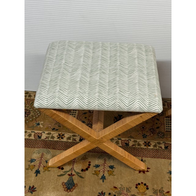 Tan Serena & Lily Balboa Rattan Stools, Pair For Sale - Image 8 of 12