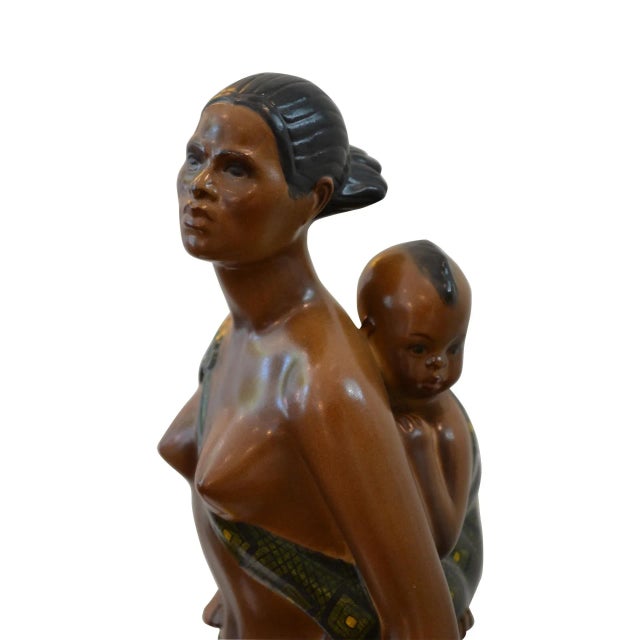 Maternity Abyssinian Ceramics by Abele Jacopi for Lenci, 1930s For Sale - Image 6 of 9