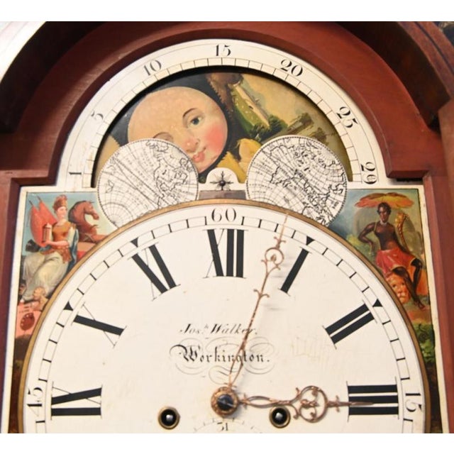 Victorian Grandfather Longcase Clock by Josh Walker Workington, 1820 For Sale - Image 3 of 6