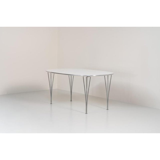 Superelipse dining table by Bruno Mathsson & Piet Hein for Fritz Hansen, Denmark, 1985 For Sale - Image 3 of 11