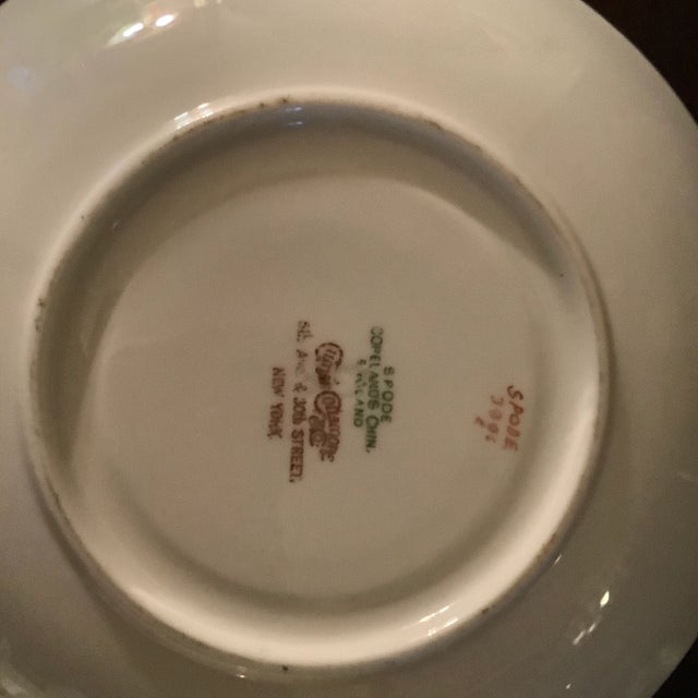 Ceramic Late 19th Century Spode Copelands Cabbage Roses Tea Cups - Set of 4 (Pattern 3886) For Sale - Image 7 of 12