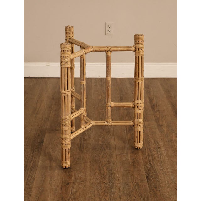 McGuire Bamboo Rattan Table Base For Sale - Image 14 of 17