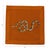 Serpent Cotton Sateen Cocktail Napkins in Burnt Orange, Set of 4 For Sale - Image 4 of 5