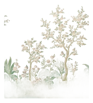 Schumacher Charlotte's Garden Panel Set In Celadon