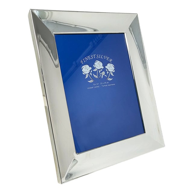 Italian Photo Frame in Silver Plated, 1970s For Sale