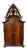 Rare 19th C. Italian Carved Walnut Table Hutch For Sale