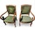 This pair of 19th-century Louis Philippe style armchairs features a classic design crafted from solid wood (typically...