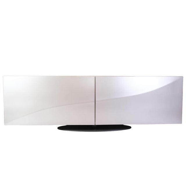 Black Speed Up Sideboard in High Gloss Grey Paint by Sacha Lakic for Roche Bobois For Sale - Image 8 of 18