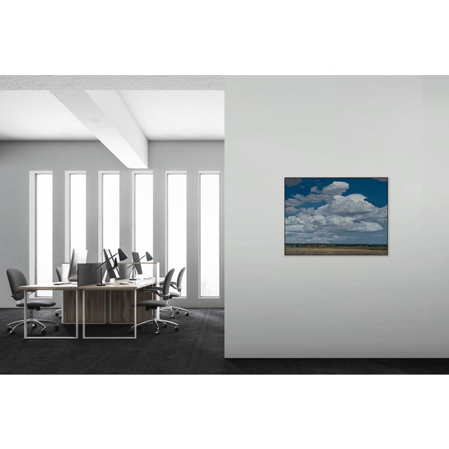 Gathering Form by Michael Magrin | Oil on Canvas Landscape With Towering Cumulus Clouds For Sale - Image 11 of 14