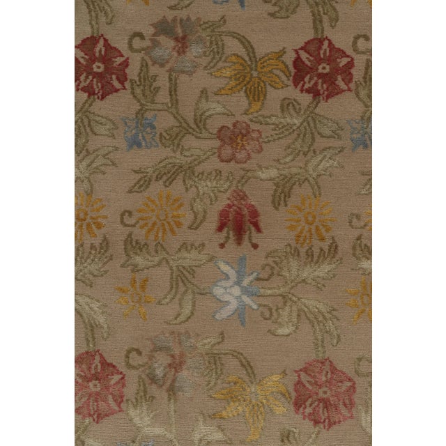 2010s Rug & Kilim’s Spanish European Style Rug in Beige With Floral Patterns “Bilbao” For Sale - Image 5 of 7