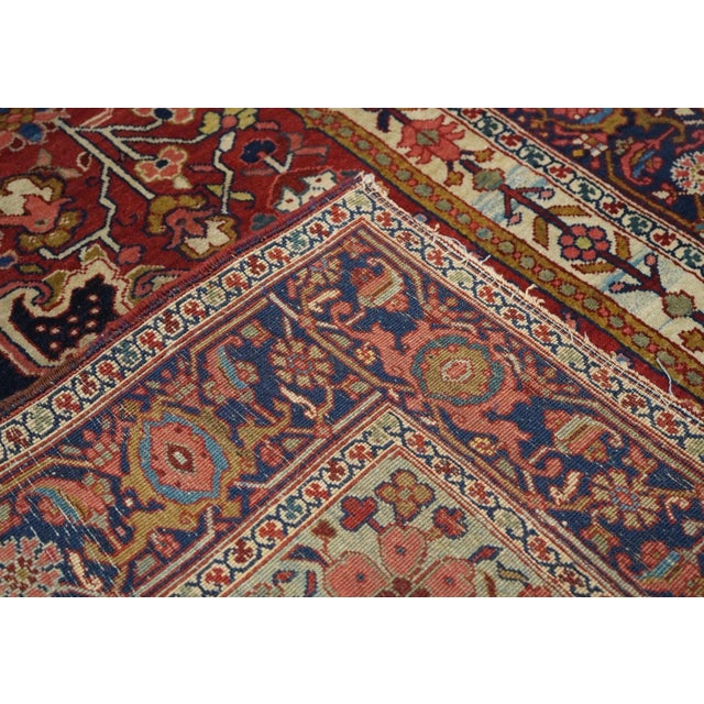 Traditional Antique Serapi Rug 4'11'' x 6'7'' For Sale - Image 3 of 12