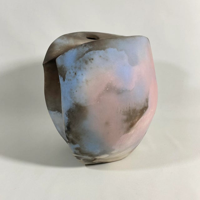 Ceramic 1980s Jan Jaque Biomorphic Ceramic Vessel Vase For Sale - Image 7 of 13