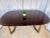 Mastercraft Mastercraft Walnut and Brass Dining Table With 2 X 20 Inch Leaf Extensions For Sale - Image 4 of 12