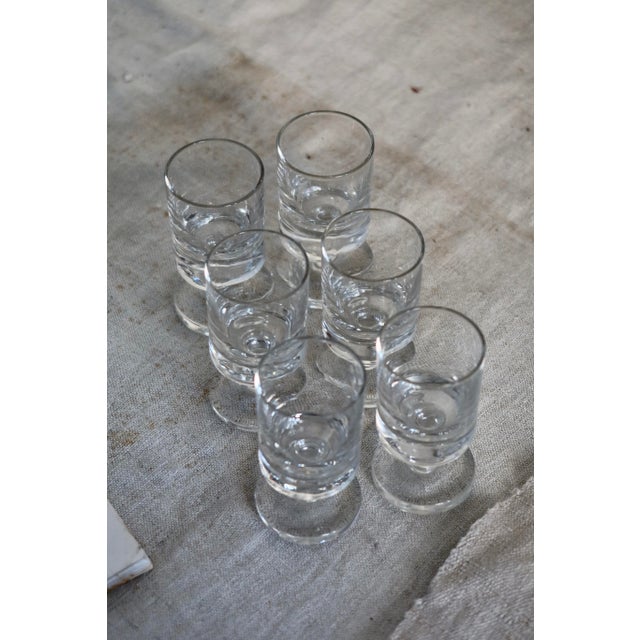 Nice set of 6 vintage Luminarc liqueur glasses in clear glass. The glasses are in very good condition. Possible traces of...