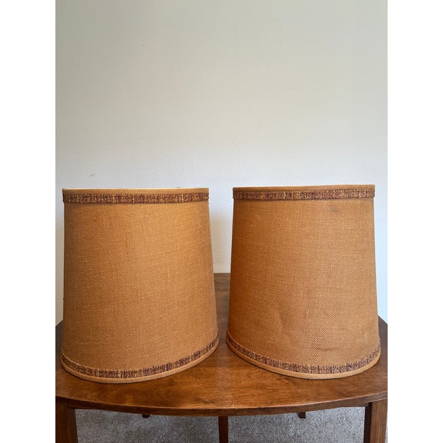 1970s Royal Haeger Orange Texture Globe Lamps - A Pair For Sale - Image 13 of 18
