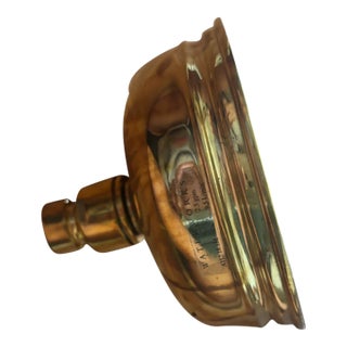 Waterworks Universal 4¾” Shower Rose in Unlacquered Brass For Sale