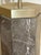 Contemporary 1980s Marble Column Table Lamp With Capiz Shell Grid Shade For Sale - Image 3 of 5