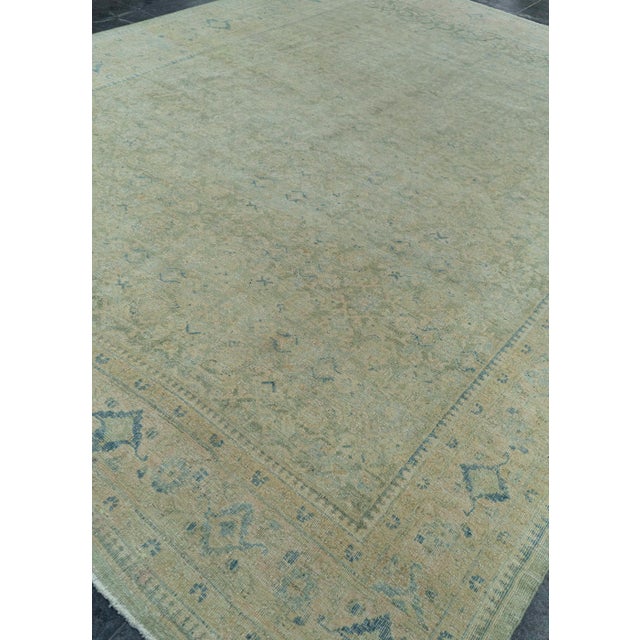 Tan Turkish Vintage Rug 9' x 12'4" #20543 For Sale - Image 8 of 8