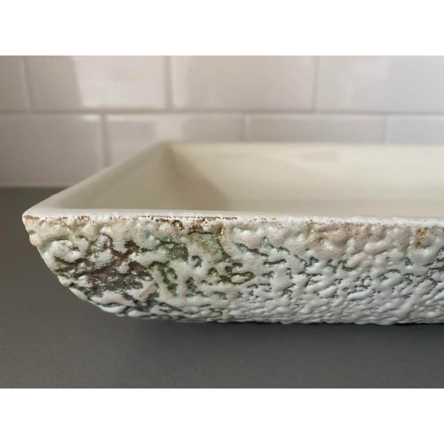 Mid-Century Modern Textured Ceramic Dish For Sale In Austin - Image 6 of 9