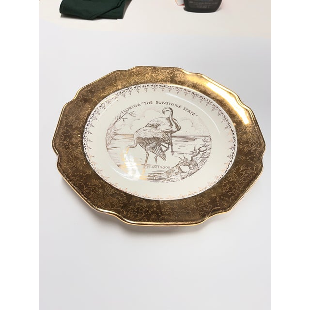 Mid-Century Modern Mid-Century Florida Flamingo 22k Gold Plate For Sale - Image 3 of 8