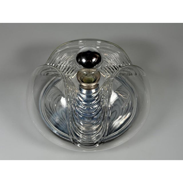 1960s/70s Wall or Ceiling Lamp "Wave" by Koch & Lowy for Peill & Putzler Item: Lamp Manufacturer: Peill & Putzler...