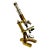 Fine Quality Authentic Antique Solid Brass Doctors Microscope by Bausch & Lomb Optical Co. New York Circa 1894 For Sale