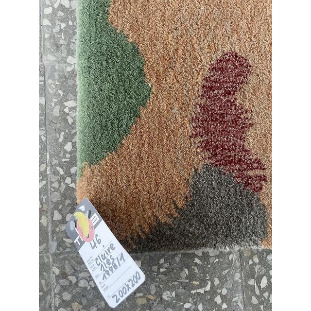 Hand-Tufted Claire Rug from Tisca, France, 1980-1990s For Sale - Image 9 of 10