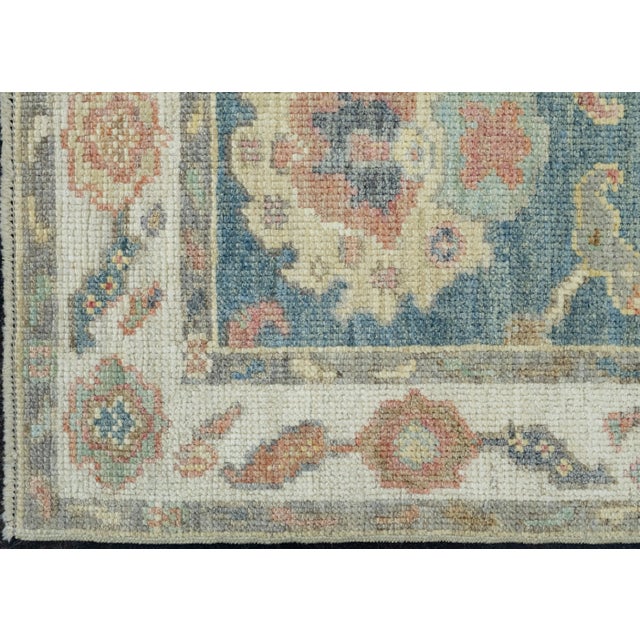 Textile Turkish Oushak Runner Rug 2'3" x 5'9" #17297 For Sale - Image 7 of 8
