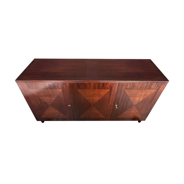 John Stuart Mid-Century Three-Door Mahogany Cabinet/Sideboard/Credenza For Sale In San Francisco - Image 6 of 6